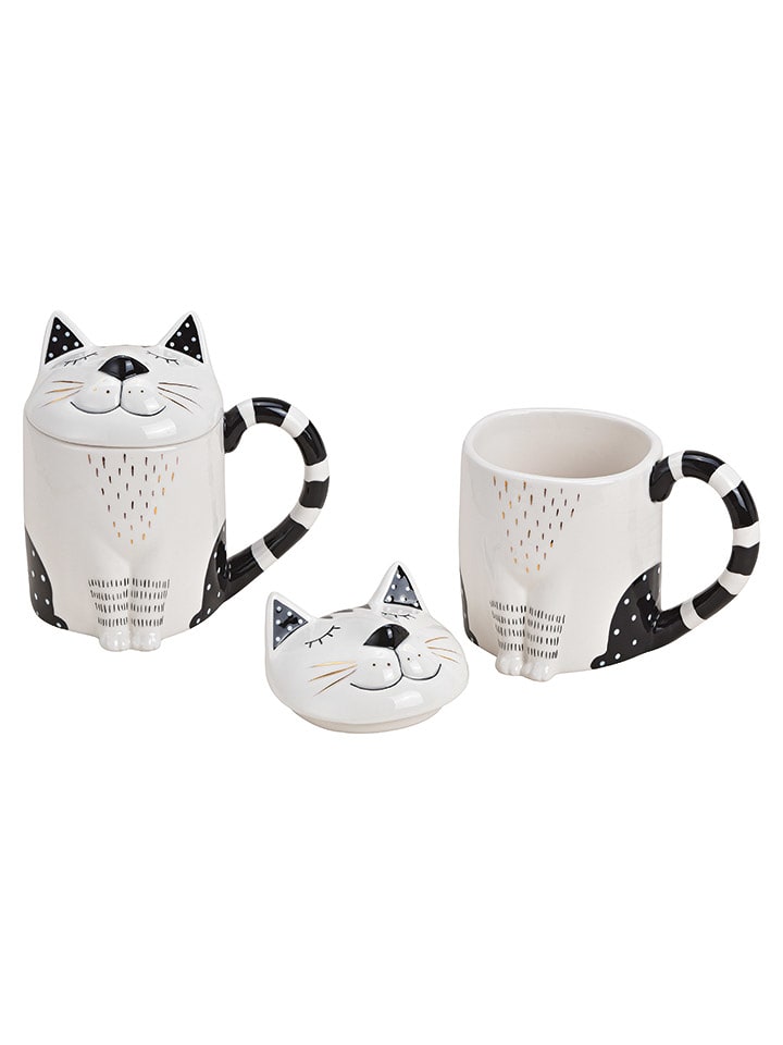 G. Wurm Kubek w kolorze białym do herbaty - wys. 10 x Ø 14 cm rozmiar: onesize