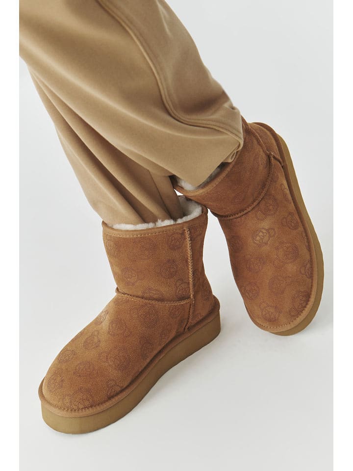 TATUUM Skórzane botki w kolorze jasnobrązowym rozmiar: 41