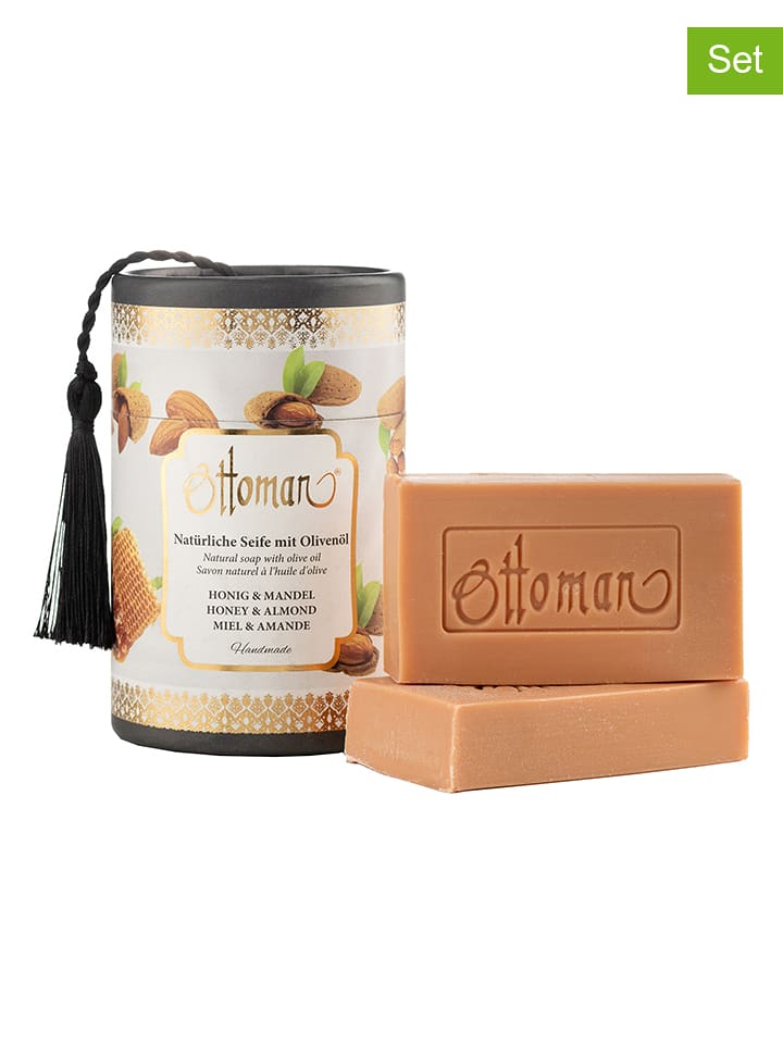 Ottoman Mydła (2 szt.) "Honey & Almond" - po 75 g rozmiar: onesize