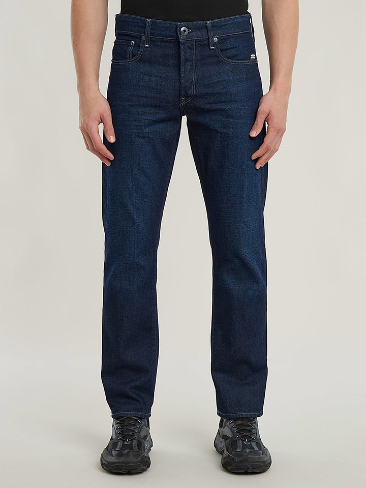 G-Star Dżinsy "3301" - Regular fit - w kolorze granatowym rozmiar: W30/L34