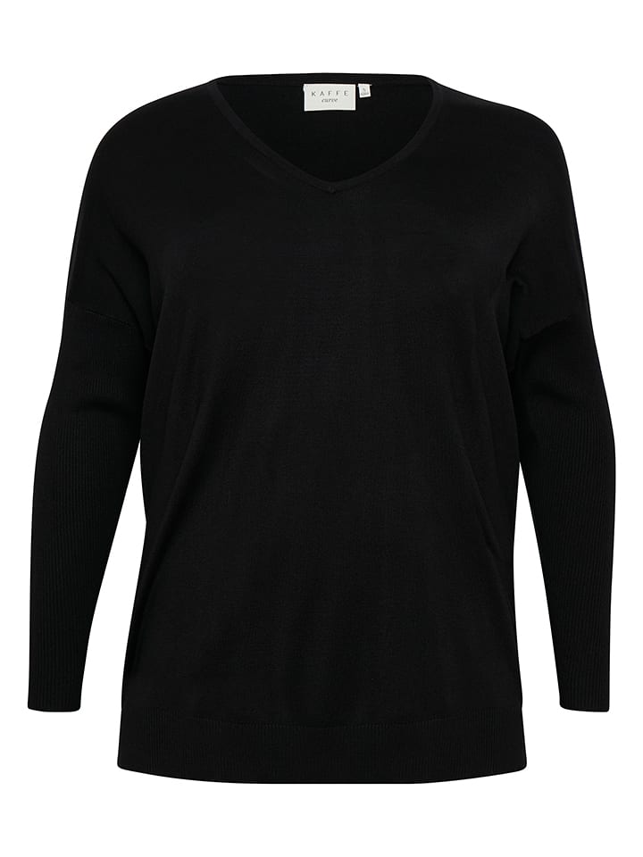 KAFFE curve Sweter w kolorze czarnym rozmiar: S
