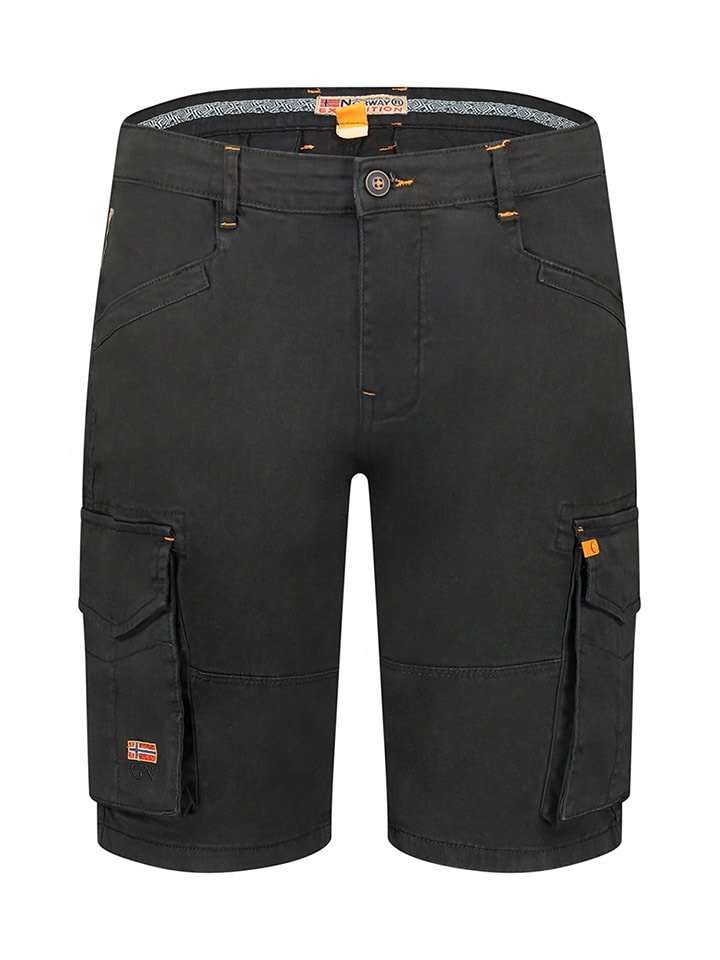 Geographical Norway Bermudy "Patrimoine" w kolorze czarnym rozmiar: 3XL