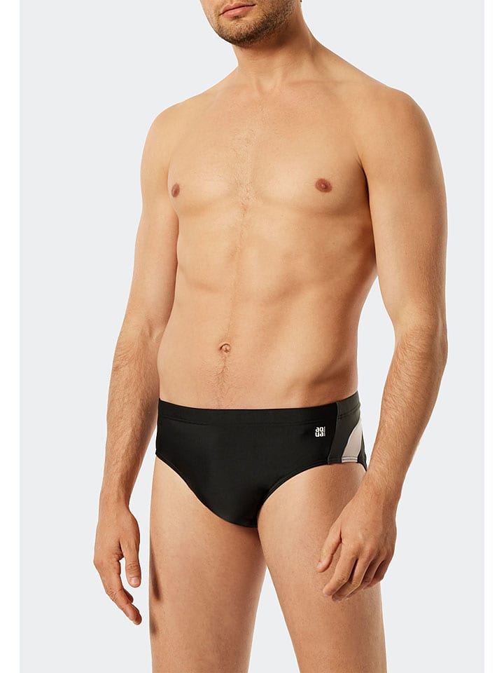 Schiesser Kąpielówki w kolorze czarnym rozmiar: L