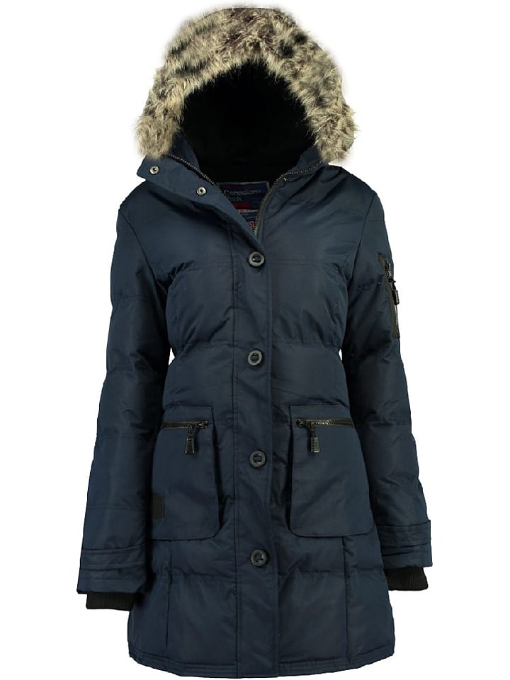 Canadian Peak Parka "Axelus" w kolorze granatowym rozmiar: S