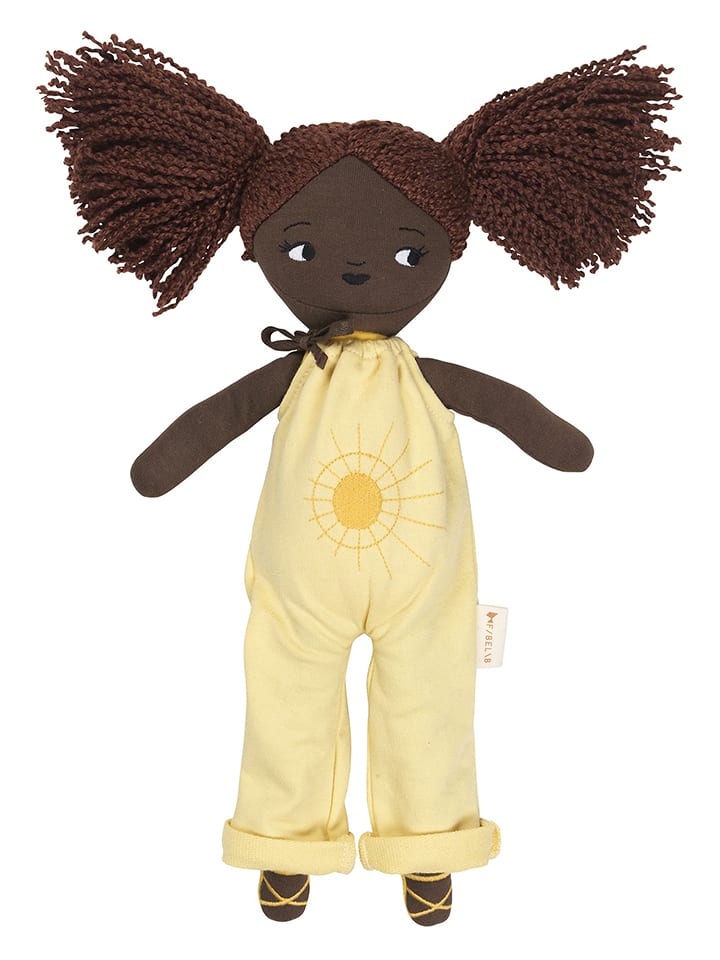 FABELAB Lalka "Sol" w kolorze brązowo-żółtym - 0+ rozmiar: onesize