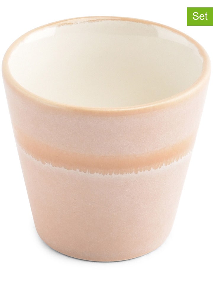 Salt and Pepper Kubki (4 szt.) "Flow" w kolorze jasnoróżowym do mokki - 100 ml rozmiar: onesize