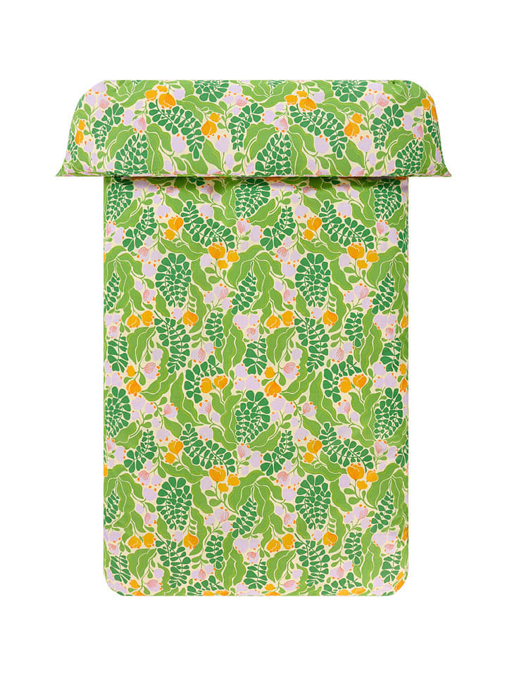 Jotex Poszwa "Florian" w kolorze zielonym na kołdrę rozmiar: 140x200 cm