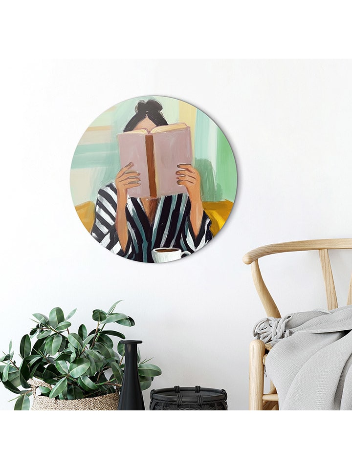 Orangewallz Druk artystyczny "Morning Reading" rozmiar: 50 cm