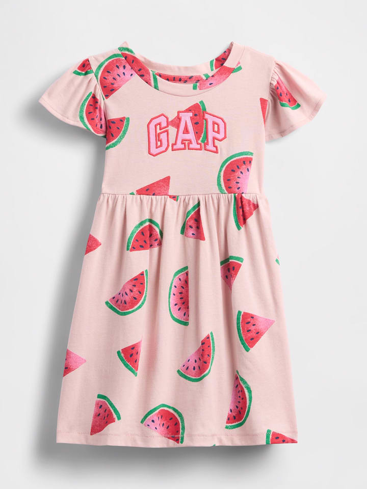 GAP Sukienka w kolorze jasnoróżowo-czerwono-zielonym rozmiar: 80/86