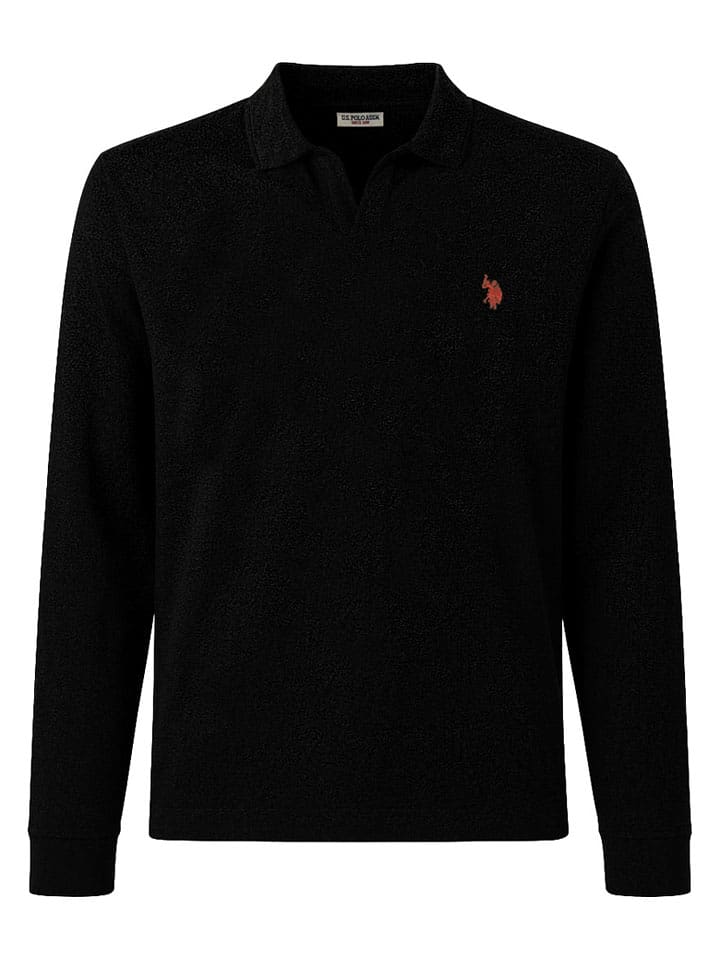U.S. Polo Assn. Koszulka polo w kolorze czarnym rozmiar: M