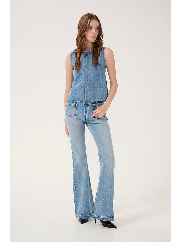 My Essential Wardrobe Bluzka w kolorze niebieskim rozmiar: 44