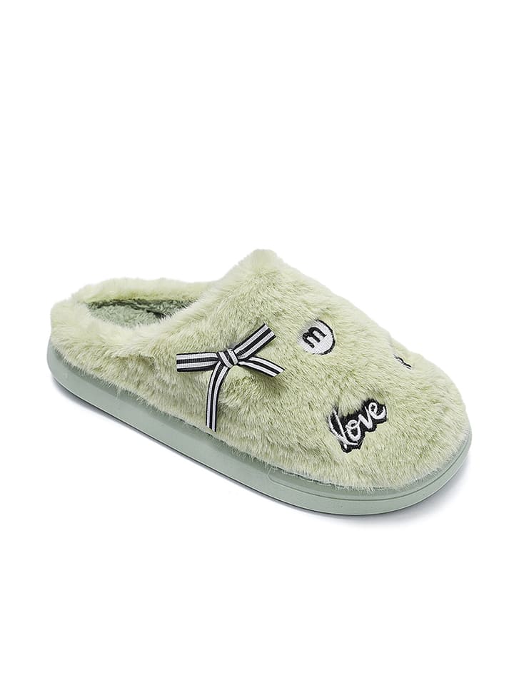 Confly Kapcie w kolorze zielonym rozmiar: 38/39