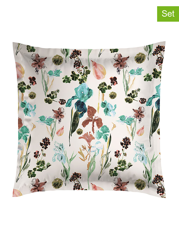 CXL by Christian Lacroix Satynowe poszewki (2 szt.) w kolorze szarobrązowym na poduszkę rozmiar: 80x80 cm