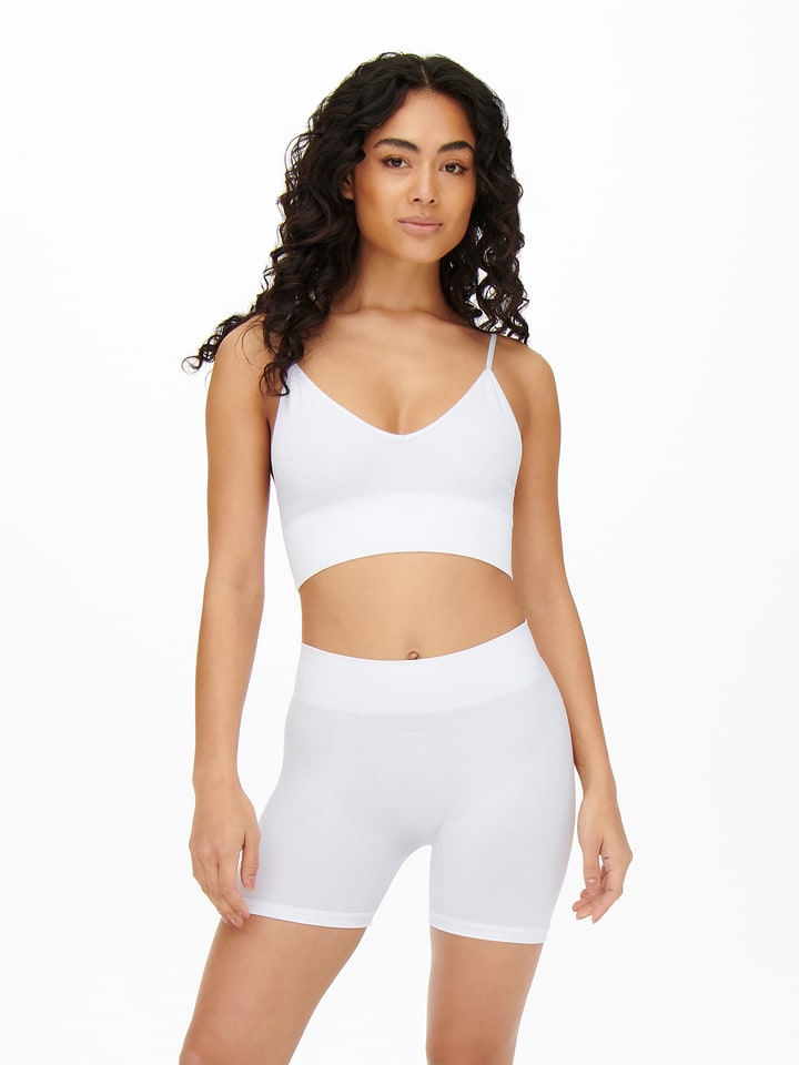 ONLY Szorty w kolorze białym rozmiar: XS/S