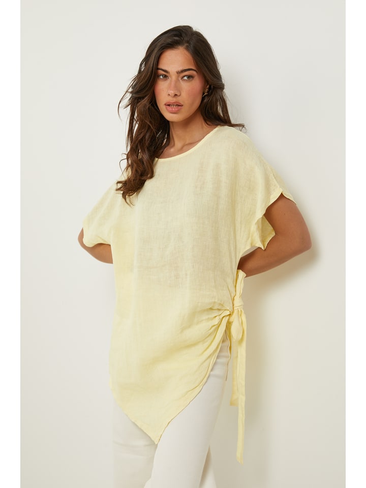 Le Monde du Lin Lniana tunika w kolorze żołtym rozmiar: 34/36