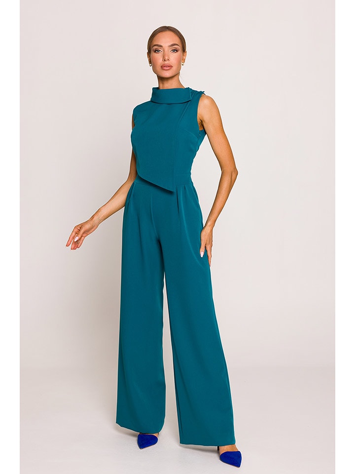 made of emotion Kombinezon w kolorze niebieskim rozmiar: L