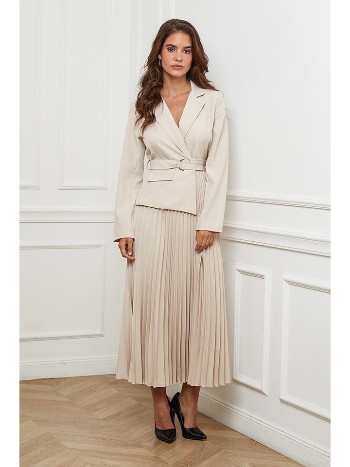 L'armoire de Suzette Sukienka w kolorze beżowym rozmiar: 38/40