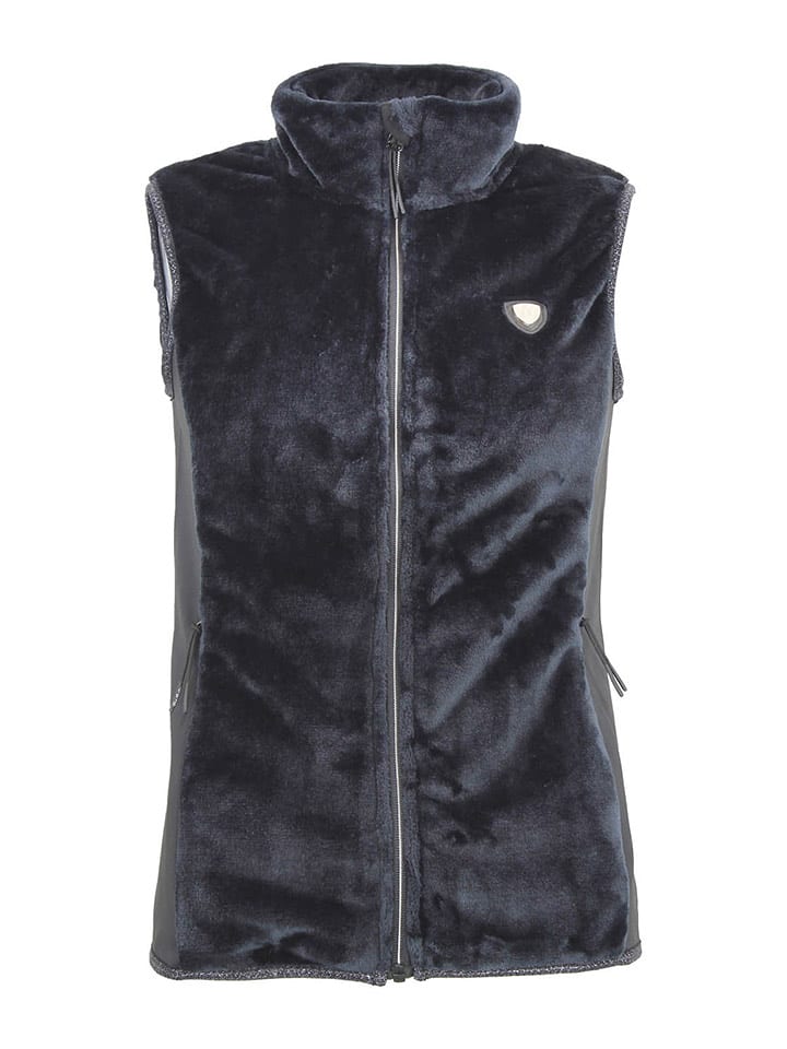 Peak Mountain Kamizelka polarowa "Ajune" w kolorze czarnym rozmiar: M