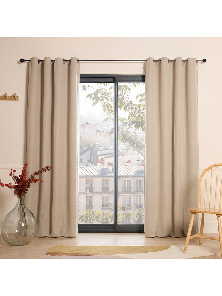 CXL by Christian Lacroix Zasłona w kolorze beżowym rozmiar: 140x280 cm