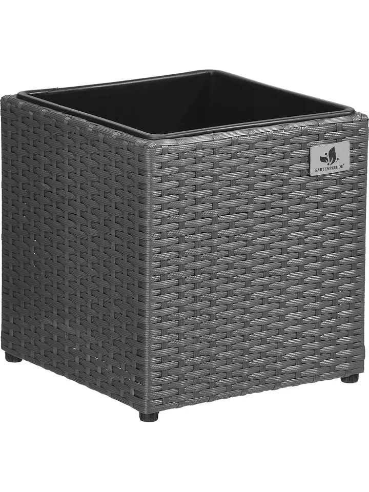 Gartenfreude Doniczka w kolorze szarym - 28 x 28 x 28 cm rozmiar: onesize