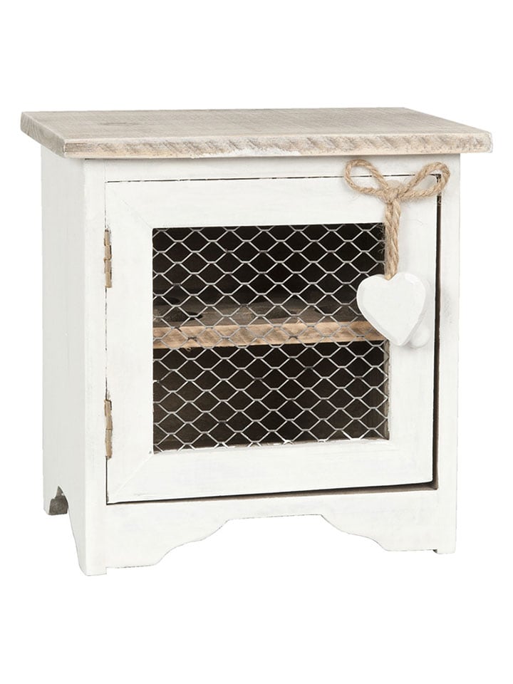 Clayre & Eef Pojemnik w kolorze białym na jajka - 19 x 19 x 14 cm rozmiar: onesize