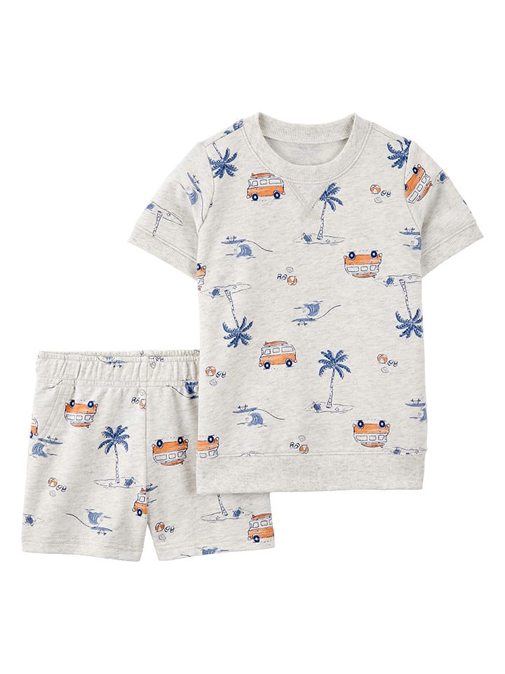 carter's 2-częściowy zestaw w kolorze szarym rozmiar: 98