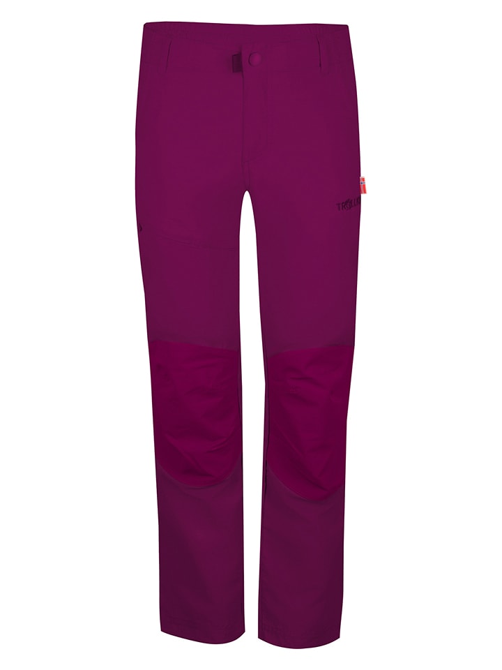 Trollkids Spodnie funkcyjne "Hammerfest Pro" - Slim fit - w kolorze fioletowym rozmiar: 146