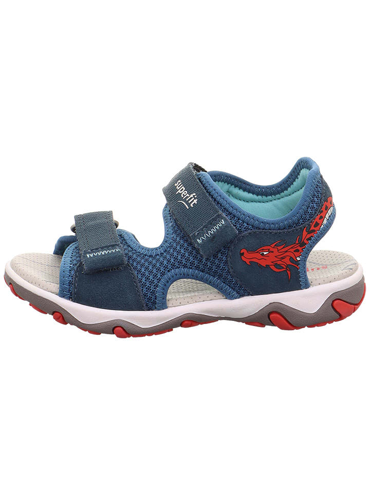 superfit Skórzane sandały "Mike 3.0" w kolorze granatowym rozmiar: 27