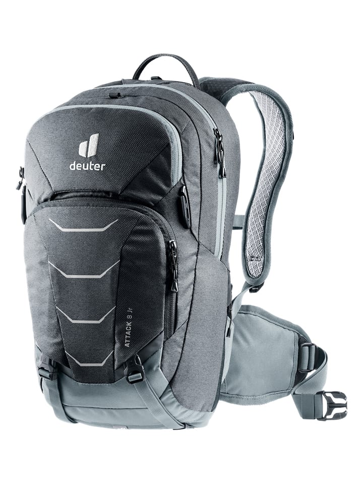 Deuter Plecak rowerowy "Attack 8 JR" w kolorze szaro-czarnym - 24 x 42 x 14 cm rozmiar: onesize