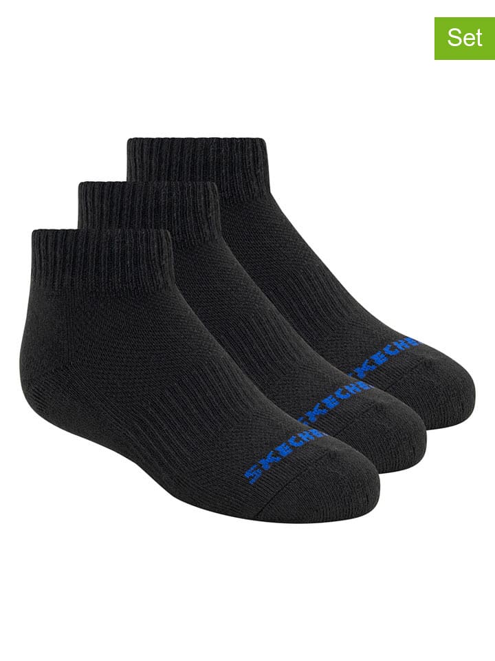 Skechers Skarpety (3 pary) w kolorze czarnym rozmiar: 27-30