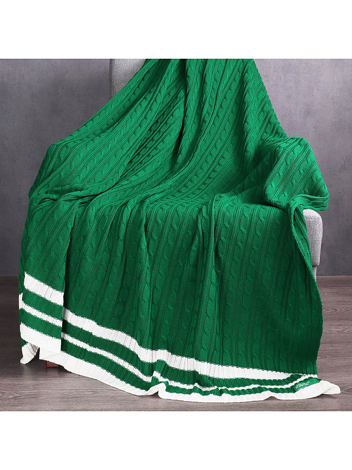 Benetton Pled w kolorze zielonym rozmiar: 140x190 cm