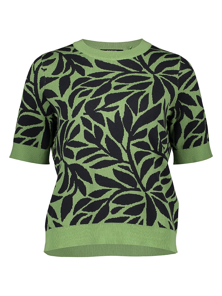 TAIFUN Sweter w kolorze zielono-czarnym rozmiar: 46