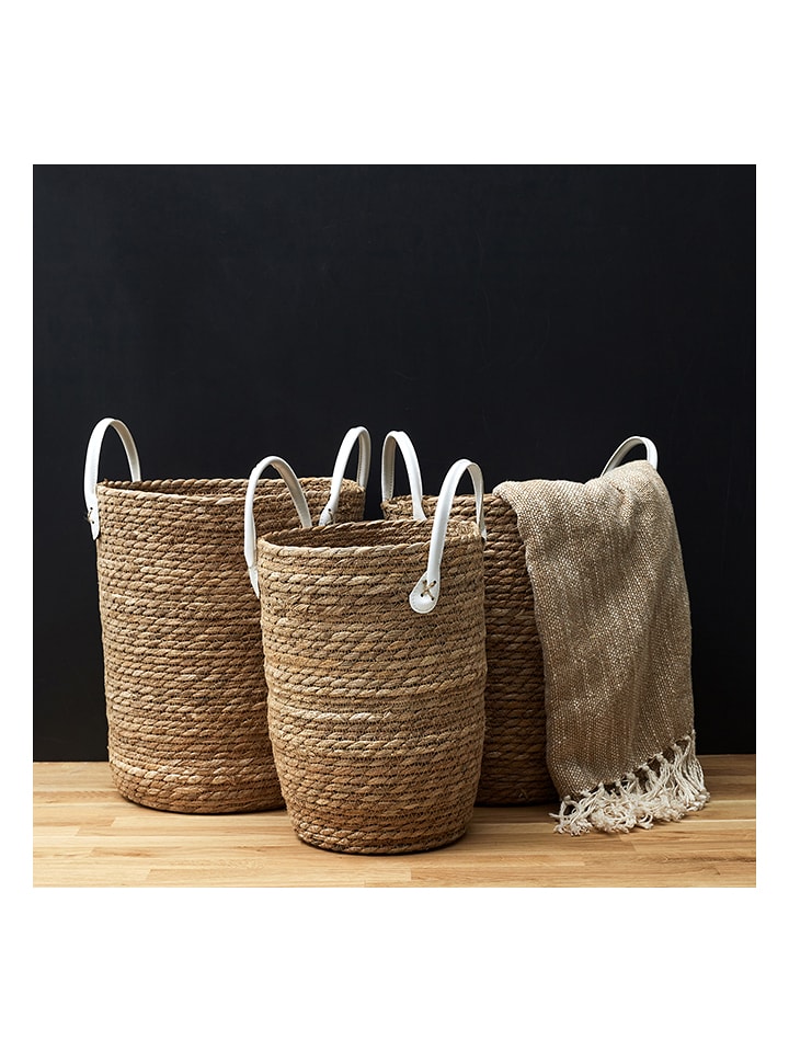 Ethnical Life Kosz w kolorze jasnobrązowym - wys. 40 x Ø 36 cm rozmiar: onesize