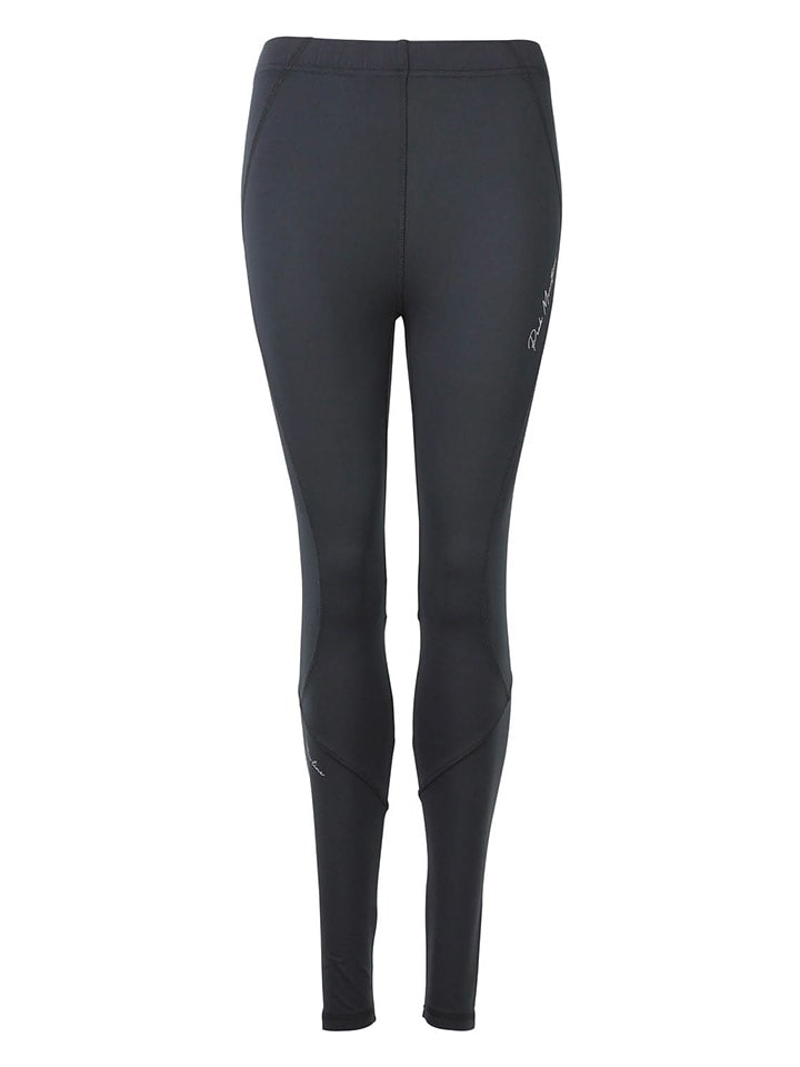 Peak Mountain Legginsy funkcyjne "Arneton" w kolorze czarnym rozmiar: L