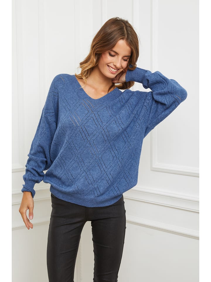 Joséfine Sweter "Cetif" w kolorze niebieskim rozmiar: S