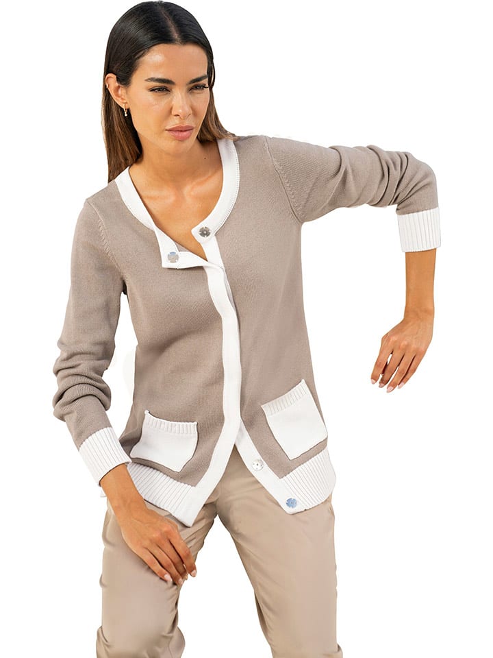 Heine Kardigan w kolorze beżowym rozmiar: 50