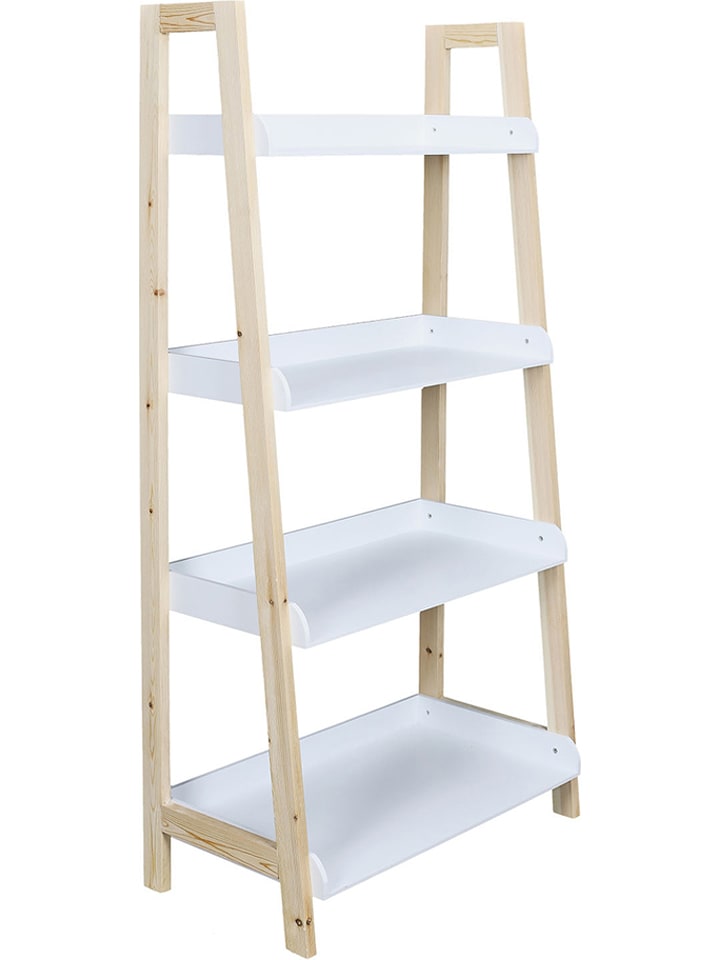 The Home Deco Kids Regał "Tim" w kolorze biało-jasnobrązowym - 60 x 117 x 30 cm rozmiar: onesize