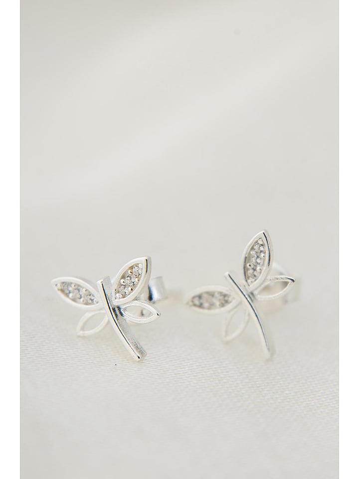 Lodie Silver Srebrne kolczyki-wkrętki z cyrkoniami rozmiar: onesize