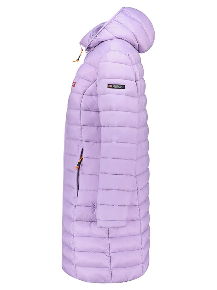 Geographical Norway Płaszcz pikowany "Atikolor" w kolorze lawendowym rozmiar: M