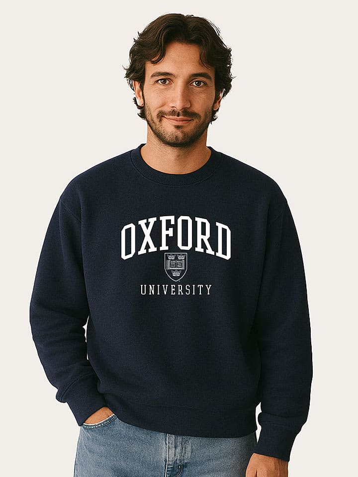 WOOOP Bluza "Oxford University" w kolorze granatowym rozmiar: XL