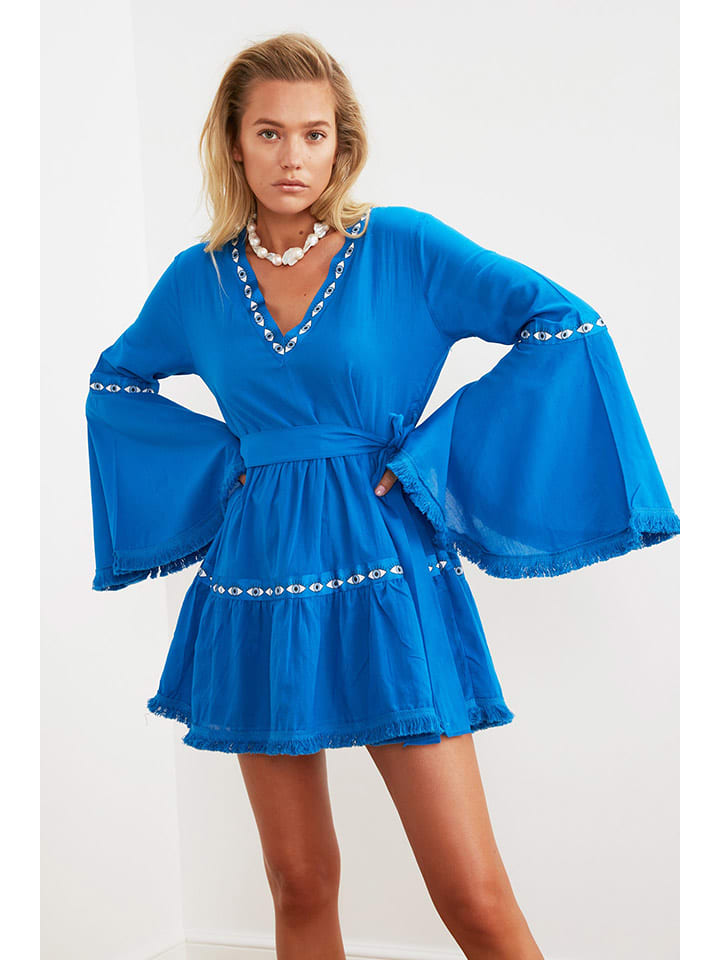 trendyol Sukienka w kolorze niebieskim rozmiar: 38