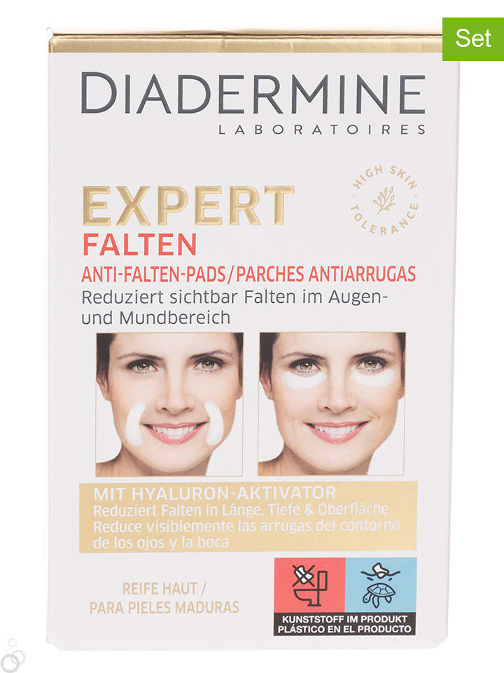 DIADERMINE Plastry na twarz "Expert Wrinkles" - 3x 6 par rozmiar: onesize