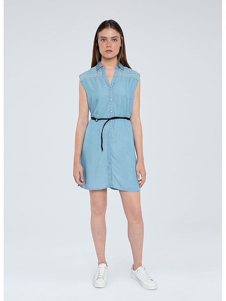 Pepe Jeans Sukienka w kolorze błękitnym rozmiar: M