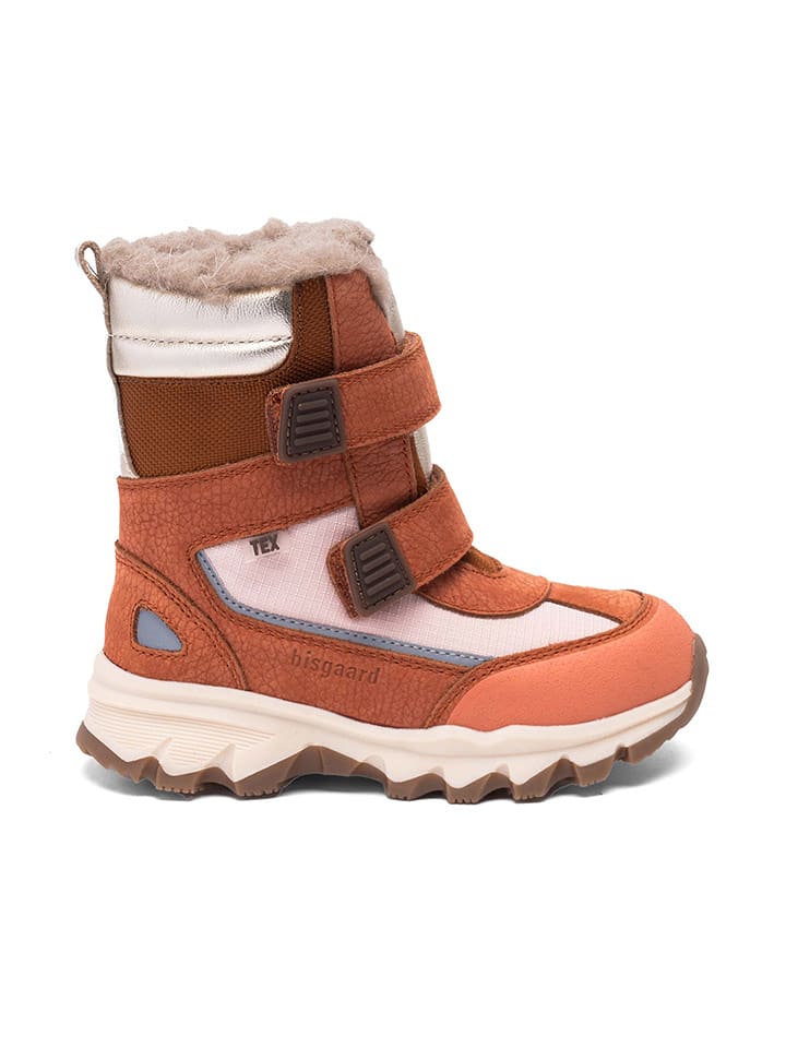 bisgaard Kozaki zimowe "Eddie" w kolorze jasnobrązowo-białym rozmiar: 35