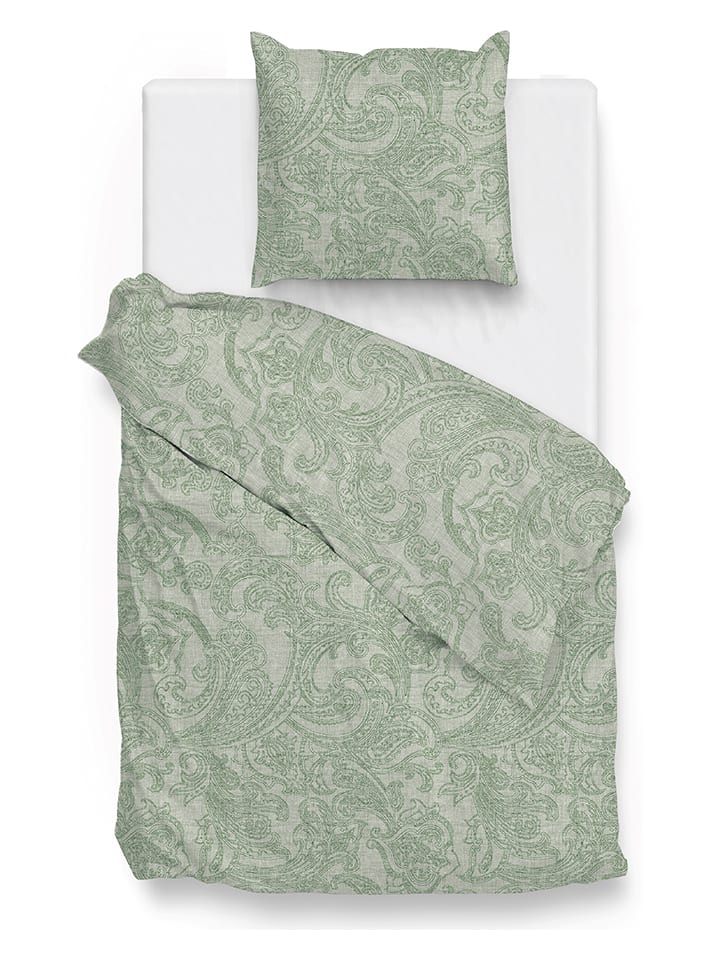 Zo!Home Komplet pościeli "Paisley" w kolorze zielonym rozmiar: 240x220 cm