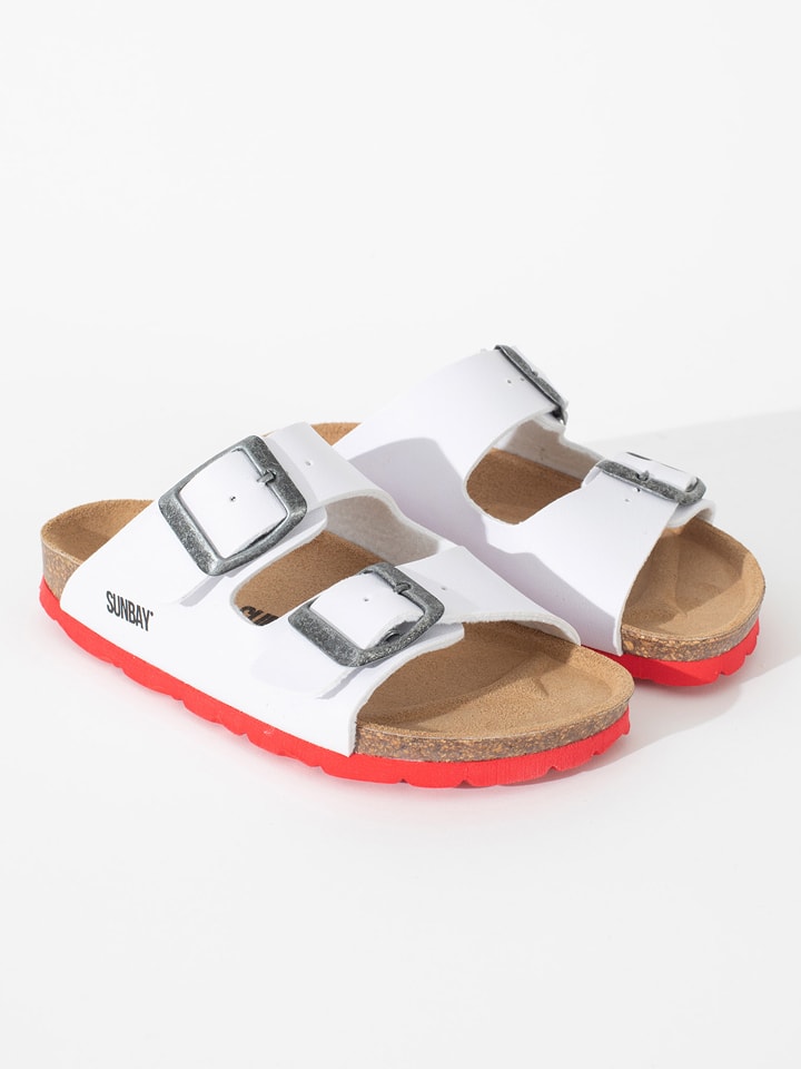 Sunbay Klapki "Trefle" w kolorze białym rozmiar: 30