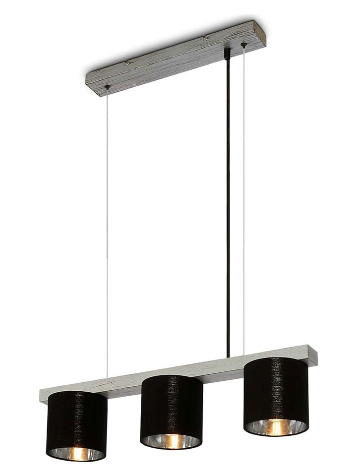 Briloner Lampa wisząca w kolorze srebrno-czarnym - 136 x 65 cm rozmiar: onesize