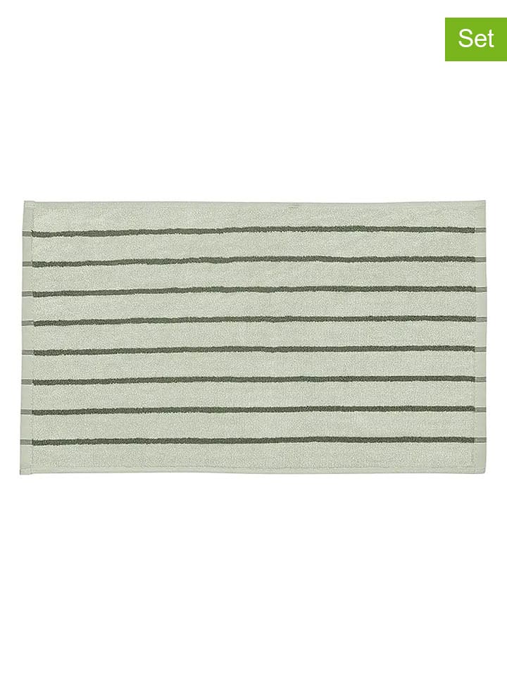 Blomus Ręczniki (2 szt.) "Arto" w kolorze zielonym dla gości - 50 x 30 cm rozmiar: onesize