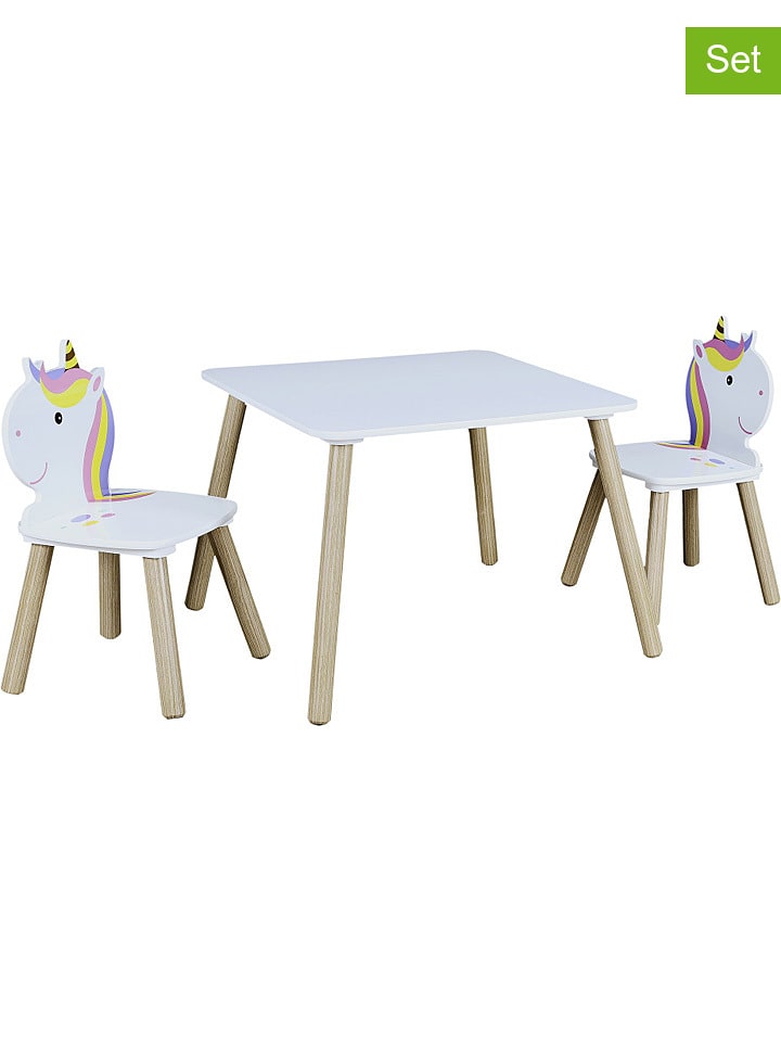 The Home Deco Kids 3-częściowy zestaw "Licorne" w kolorze białym rozmiar: onesize