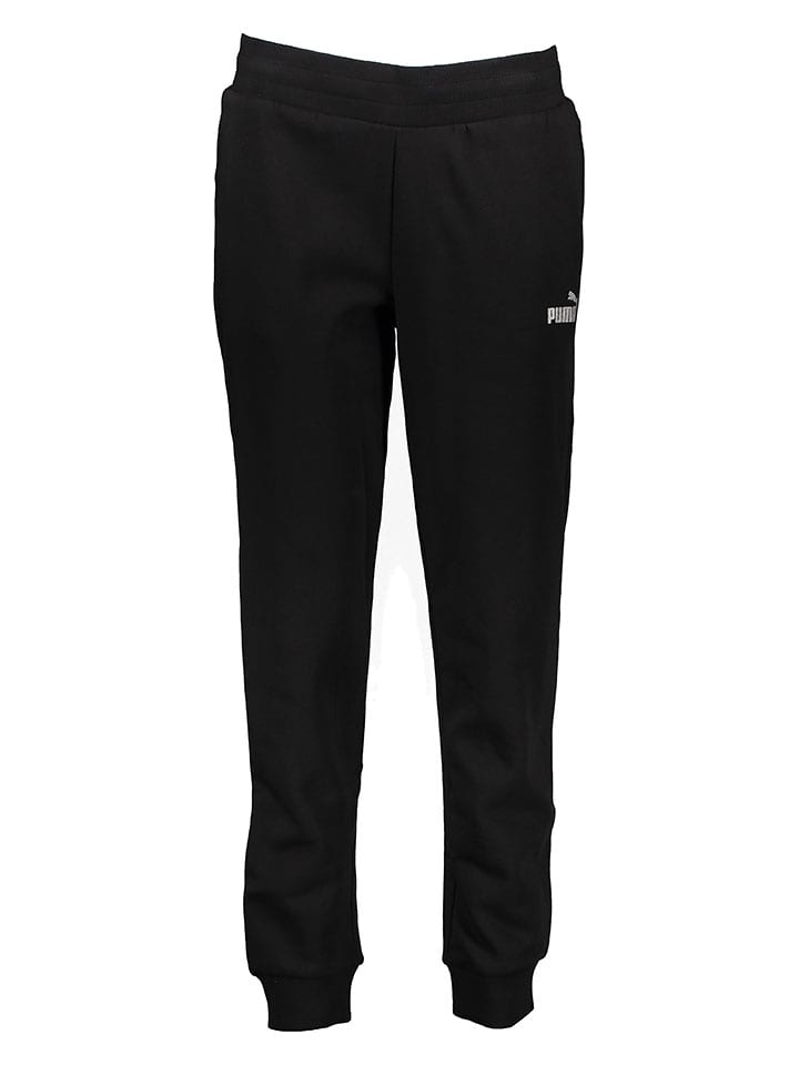 Puma Spodnie dresowe "Essentials+" w kolorze czarnym rozmiar: M